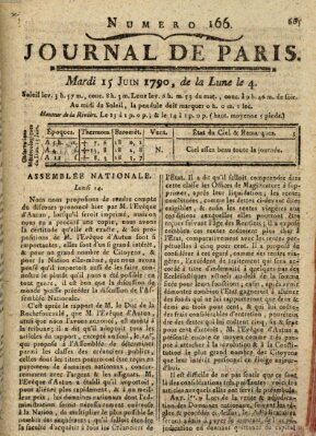 Journal de Paris 〈Paris〉 Dienstag 15. Juni 1790