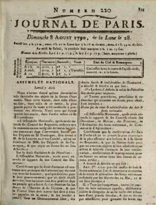 Journal de Paris 〈Paris〉 Sonntag 8. August 1790