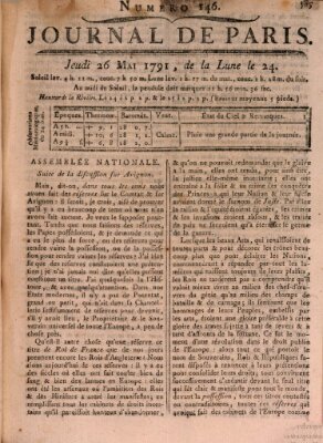 Journal de Paris 〈Paris〉 Donnerstag 26. Mai 1791