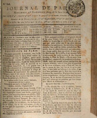 Journal de Paris 〈Paris〉 Mittwoch 1. November 1809