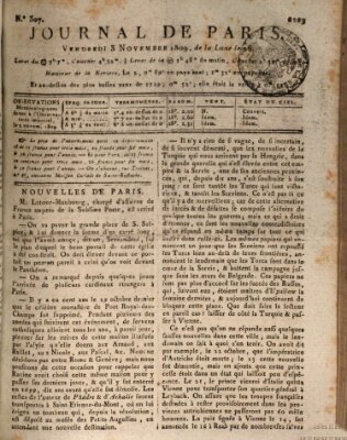 Journal de Paris 〈Paris〉 Freitag 3. November 1809