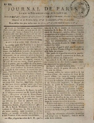 Journal de Paris 〈Paris〉 Montag 4. Dezember 1809