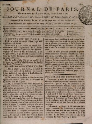 Journal de Paris 〈Paris〉 Mittwoch 15. August 1810