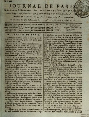 Journal de Paris 〈Paris〉 Mittwoch 5. September 1810