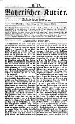 Bayerischer Kurier Donnerstag 28. Januar 1858