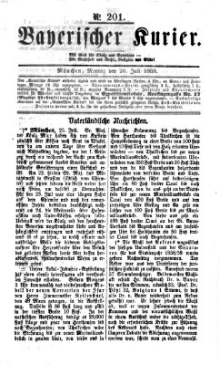 Bayerischer Kurier Montag 26. Juli 1858