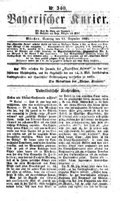Bayerischer Kurier Sonntag 12. Dezember 1858