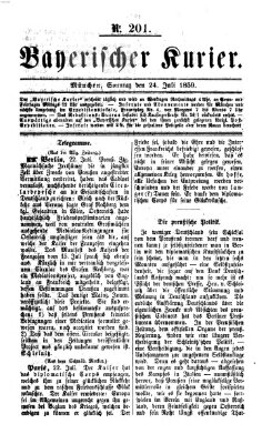 Bayerischer Kurier Sonntag 24. Juli 1859