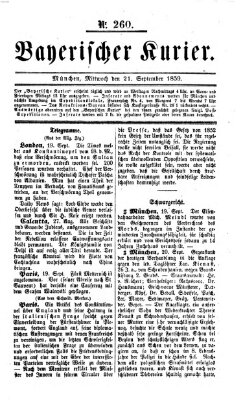Bayerischer Kurier Mittwoch 21. September 1859