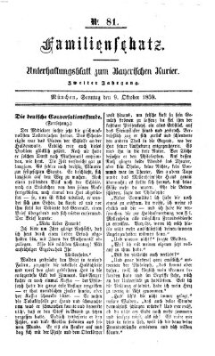 Bayerischer Kurier Sonntag 9. Oktober 1859