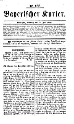 Bayerischer Kurier Dienstag 10. Juli 1860