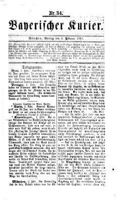Bayerischer Kurier Montag 4. Februar 1861