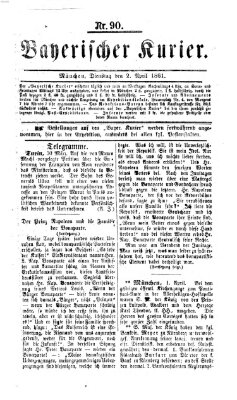 Bayerischer Kurier Dienstag 2. April 1861