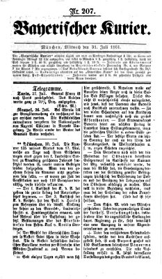 Bayerischer Kurier Mittwoch 31. Juli 1861