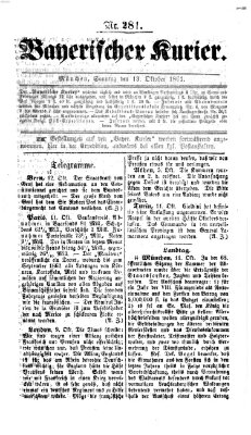 Bayerischer Kurier Sonntag 13. Oktober 1861