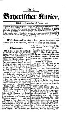 Bayerischer Kurier Freitag 10. Januar 1862