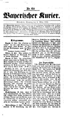Bayerischer Kurier Sonntag 2. März 1862