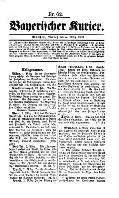Bayerischer Kurier Dienstag 4. März 1862