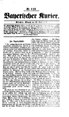 Bayerischer Kurier Mittwoch 30. April 1862