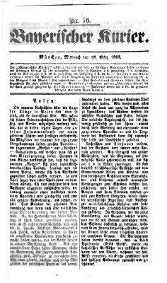 Bayerischer Kurier Mittwoch 18. März 1863
