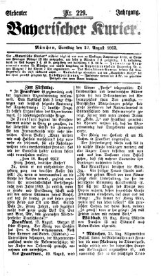 Bayerischer Kurier Samstag 22. August 1863