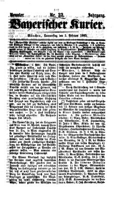 Bayerischer Kurier Donnerstag 2. Februar 1865