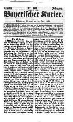 Bayerischer Kurier Mittwoch 14. Juni 1865