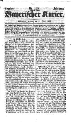 Bayerischer Kurier Montag 19. Juni 1865