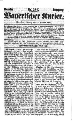 Bayerischer Kurier Montag 16. Oktober 1865