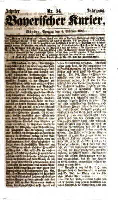 Bayerischer Kurier Sonntag 4. Februar 1866
