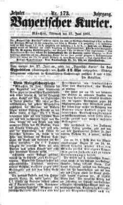 Bayerischer Kurier Mittwoch 27. Juni 1866