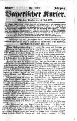 Bayerischer Kurier Samstag 14. Juli 1866