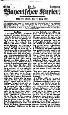 Bayerischer Kurier Dienstag 26. März 1867