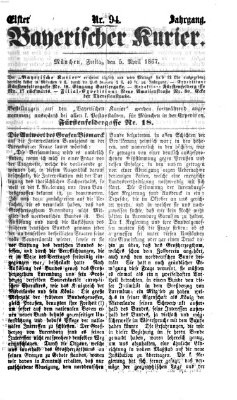 Bayerischer Kurier Freitag 5. April 1867