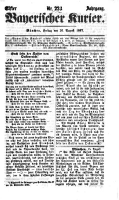 Bayerischer Kurier Freitag 16. August 1867