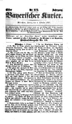 Bayerischer Kurier Freitag 4. Oktober 1867