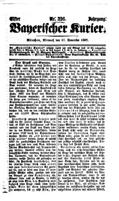 Bayerischer Kurier Mittwoch 27. November 1867