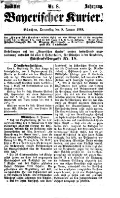 Bayerischer Kurier Donnerstag 9. Januar 1868