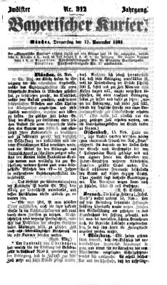 Bayerischer Kurier Donnerstag 19. November 1868