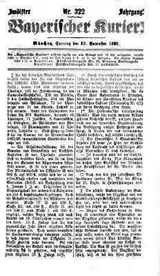 Bayerischer Kurier Sonntag 29. November 1868