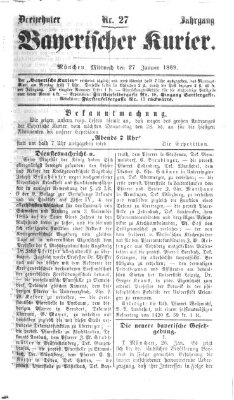 Bayerischer Kurier Mittwoch 27. Januar 1869