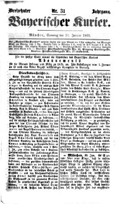 Bayerischer Kurier Sonntag 31. Januar 1869