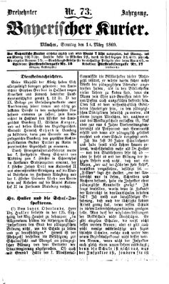 Bayerischer Kurier Sonntag 14. März 1869
