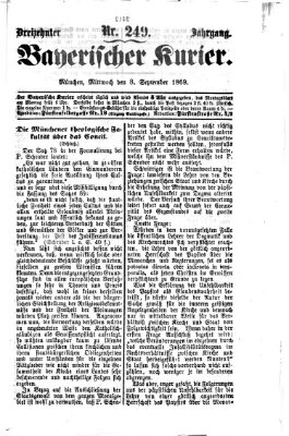 Bayerischer Kurier Mittwoch 8. September 1869
