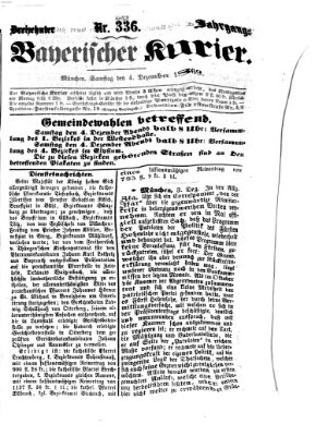 Bayerischer Kurier Samstag 4. Dezember 1869