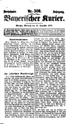 Bayerischer Kurier Mittwoch 29. Dezember 1869
