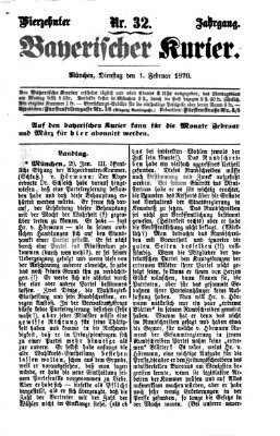 Bayerischer Kurier Dienstag 1. Februar 1870