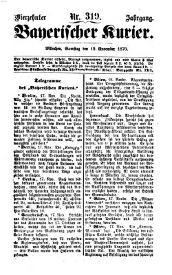 Bayerischer Kurier Samstag 19. November 1870
