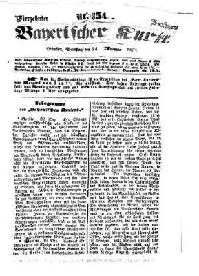 Bayerischer Kurier Samstag 24. Dezember 1870