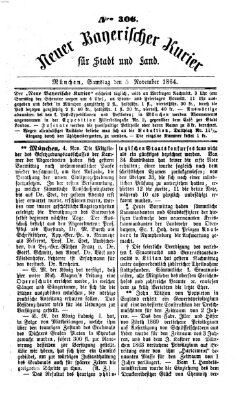 Neuer bayerischer Kurier für Stadt und Land Samstag 5. November 1864